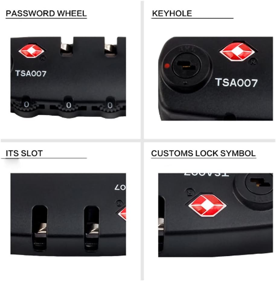 (2 Pieces) lizipai(Customs Locks) Combination Lock TSA Customs Lock Fixed Luggage Lock, Backpack Lock