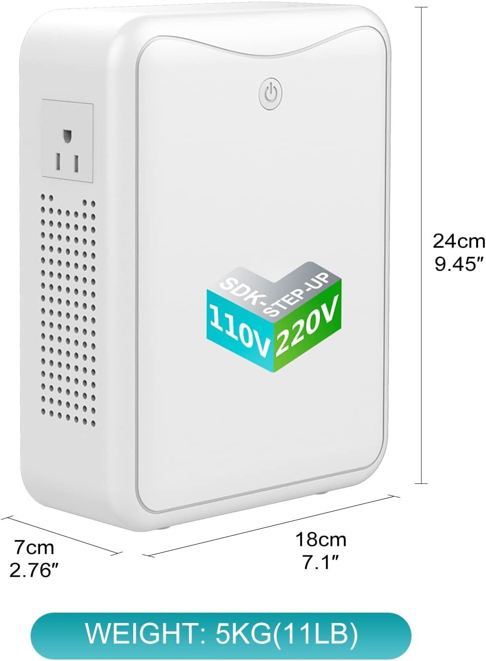 220v to 110v Step Down Transformer 1000W Power Voltage Converters, No Noise, Suit for Coffee Machines, Rice Cookers and Other Kitchen Appliances，Using US and Japan Appliance in Asia or Europe