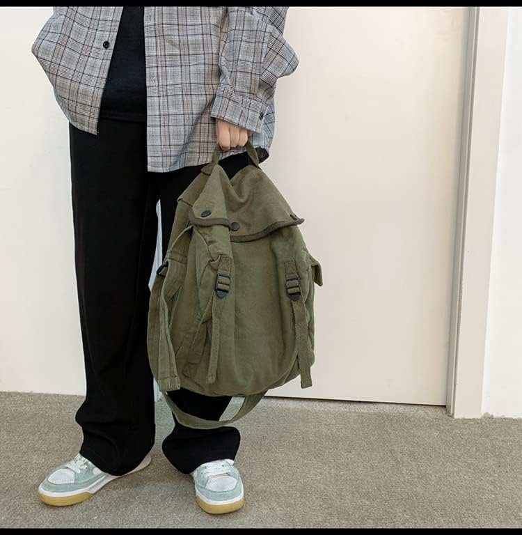 Womens Mens Crossbody Bag Canvas Messenger Bag for School Aesthetic Hobo Bag Vintage Harajuku