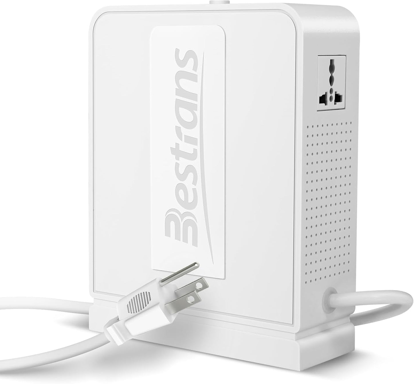 Step Up Transformer 110v to 220v, Heavy Duty 3000w Power Transformer, Voltage Converter with 2 Outlets for 220V Asia Europe Appliance Use in US, Pearl White