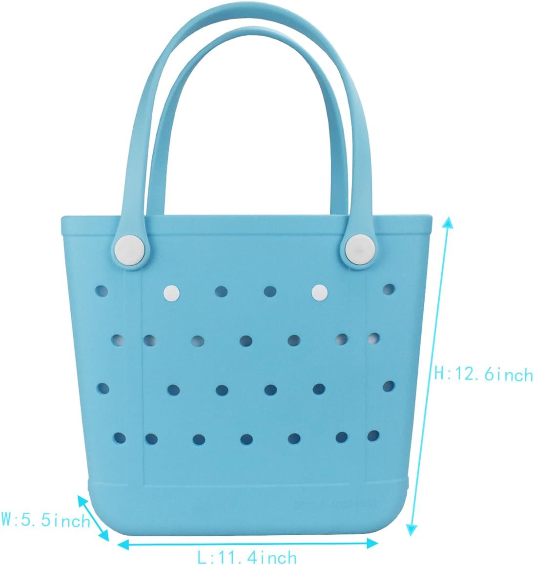 Tote Bag for Women - Large Rubber Beach Bag, Medium Waterproof Sandproof Travel Tote Bags for Beach Outdoor Sports