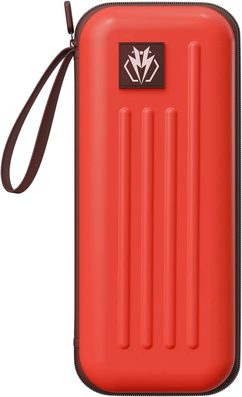 Dart Case,Darts Carrying Case Holds 3 Darts and Extra Accessories,Built-In Storage Tubes and Pockets for Flights, Tips, Shafts ect. (red)