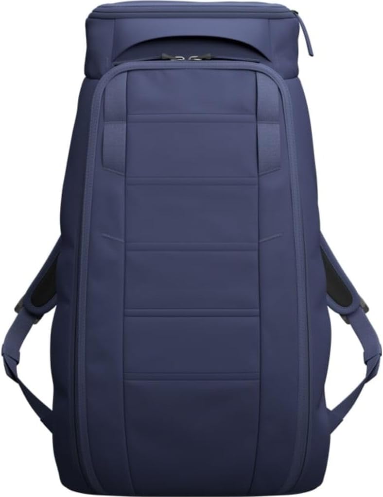 Db Journey The Hugger Backpack - Durable Travel Backpack with Laptop Compartment & Pockets for Work, Luggage Roller Bag Hook Up System, 25L - Blue Hour