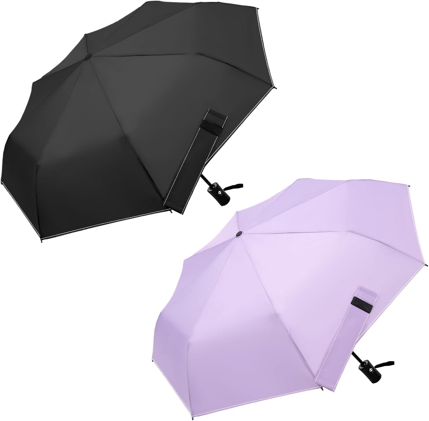 Compact Travel Windproof Umbrella, 43" Auto open/close Folding Quick Dry Umbrellas for Rain, Lightweight Portable Small for Backpack Car, less force to Fold for Women Men Kids, TSA Approved