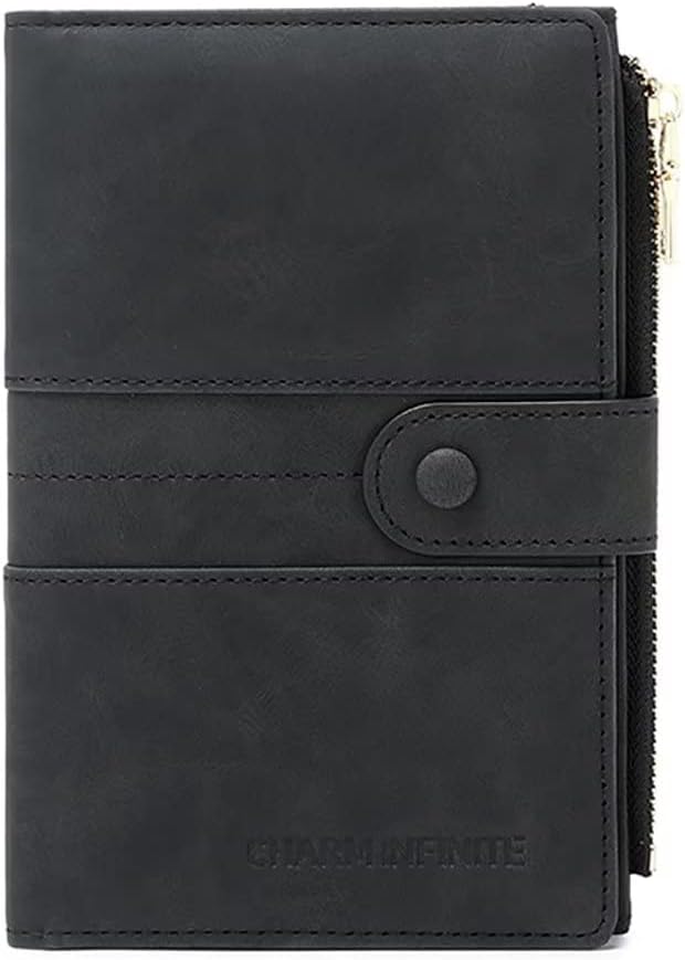 Mudono Passport and Card Holder for Women RFID Blocking Card Case Slim Travel Wallet Change Purse