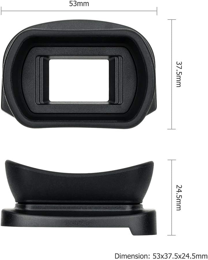 Kiorafoto Soft Silicon Camera Viewfinder Eyecup Eyepiece Eyeshade for Canon EOS 5DM4 5DM3 5DS 5DSR 7DM2 7D, EOS 1D X Mark II, 1D X, 1Ds Mark III, 1D Mark IV, 1D Mark III Replaces Canon Eg Eye Cup