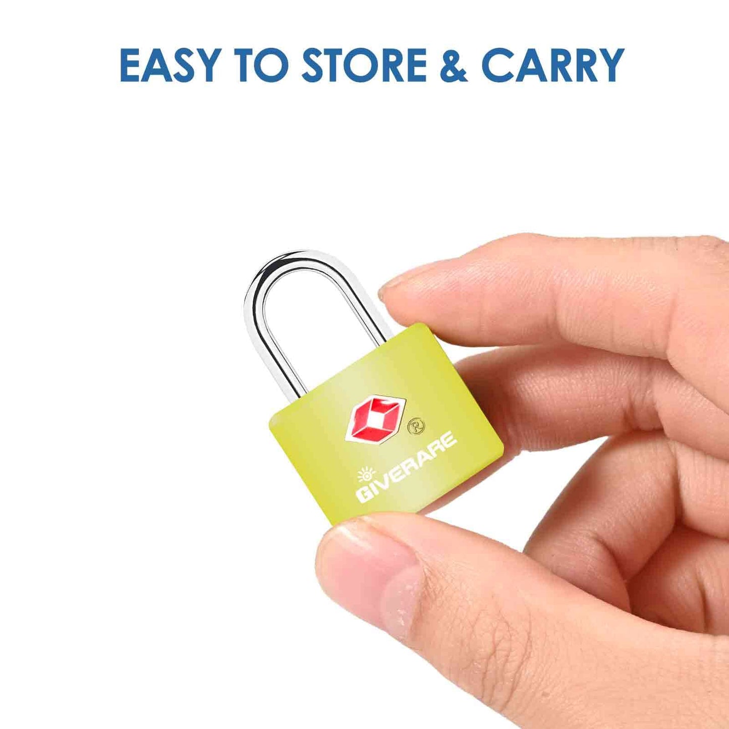 4 Pack TSA Approved Travel Luggage Locks with Keys, Solid Brass Copper Keyed Padlock, ABS Plastic