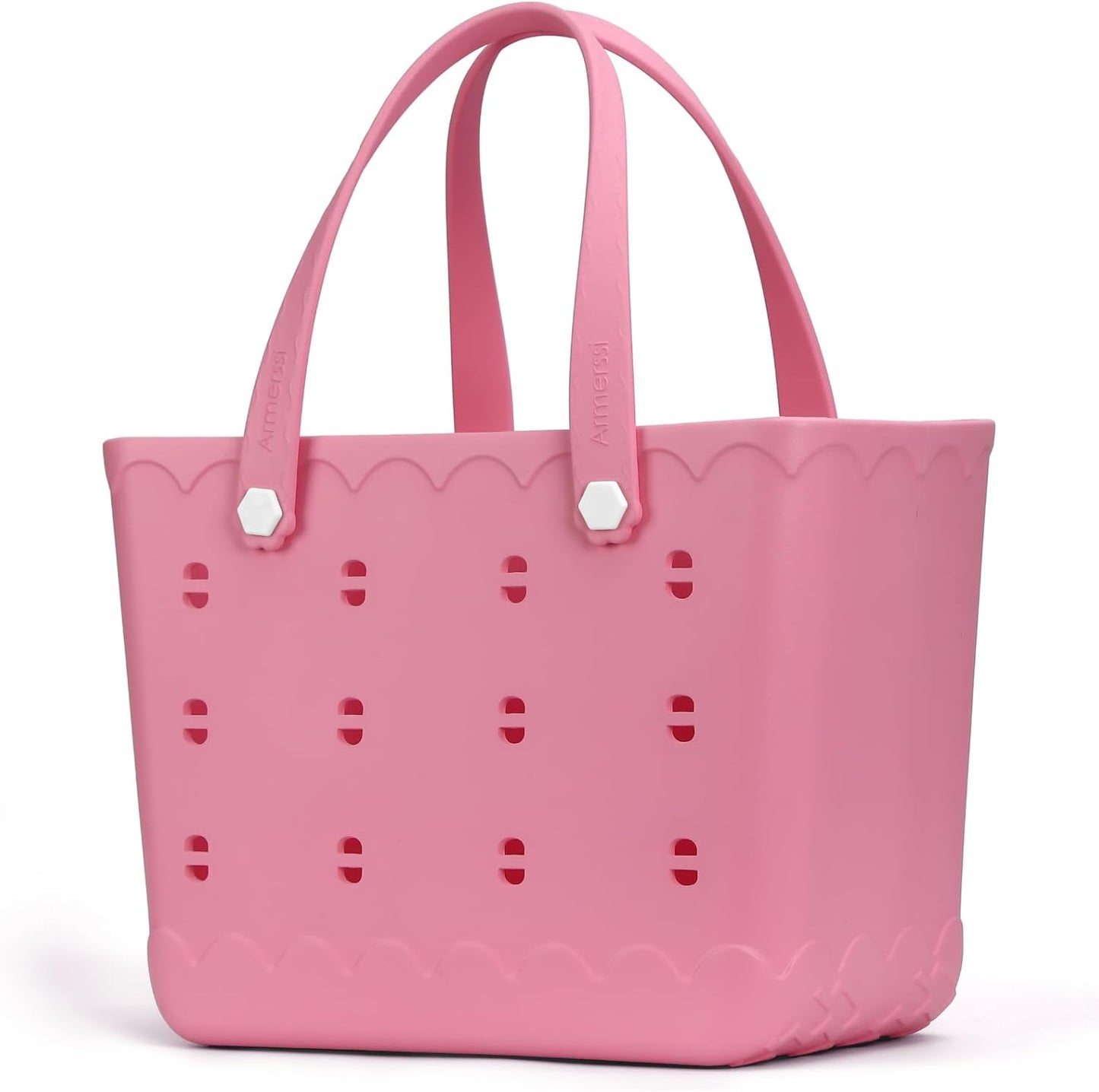 Rubber Beach Bag Waterproof Durable Tote Bag for Beach Sports Pool Modern Rubber Tote