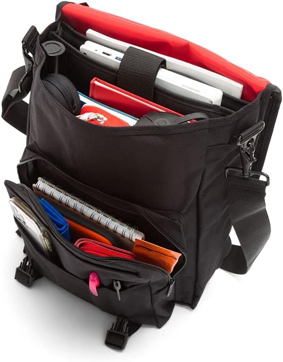 Manhattan Portage Commuter Laptop Bag Stylish Messenger Bag for Men & Women Durable Cordura Fits Up to 17" Laptop Ideal for Work College Travel (Black)
