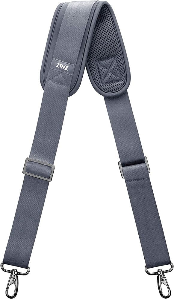 ZINZ Shoulder Strap, 57" Padded Adjustable Shoulder Bag Straps Replacement for Bags with D-Ring (DG02Y01)