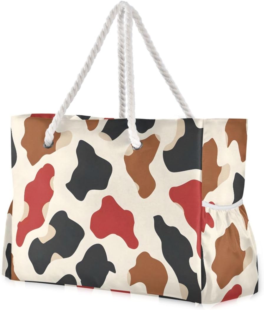senya Large Beach Bags Totes Swim Canvas Tote Shoulder Bag Water Resistant Bags for Gym Travel Daily
