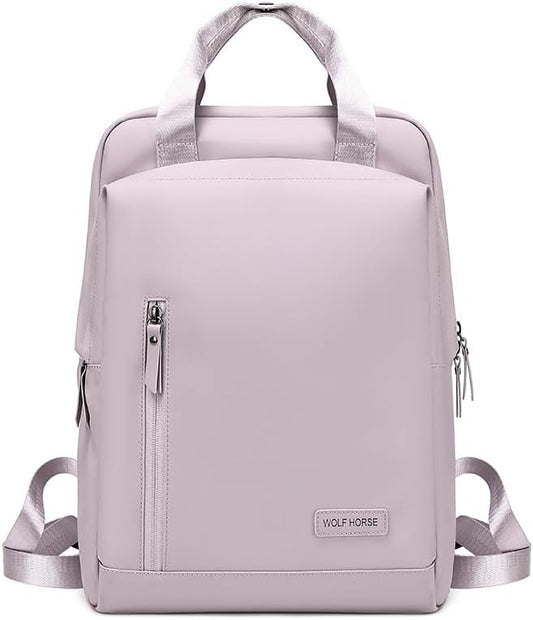 Lightweight Waterproof Travel Backpack for Women – 0.6KG, 15-Inch Laptop Compartment, Anti-Theft Design, Durable & Stylish (Pink/Green/Black)