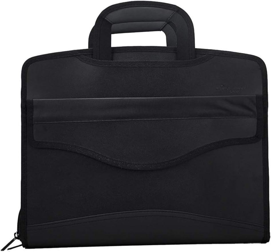 Business Document Bag Messenger Work Briefcase Waterproof Fabric Expanding File Folder Tote Travel Portfolio Document Holder
