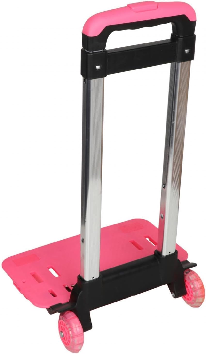 Generic Backpack Trolley 2 Wheels Telescopic Rod Backpack Hand Truck for Kids Girl