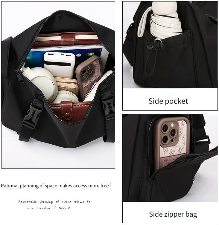 KCKEYS Versatile Mens Diagonal Shoulder Bag, Large Capacity Crossbag For Womens Men's Laptop messenger bag crossbody sling bag