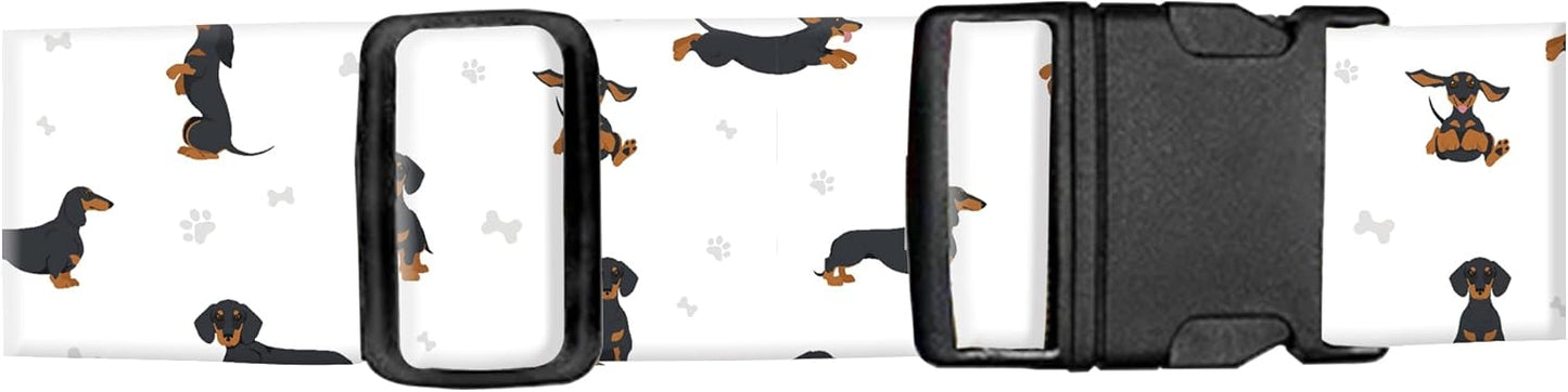 Luggage Straps for Suitcases, Adjustable Travel Belt, Durable Wide Luggage Strap, Cute Suitcase Strap Identifiers with Buckle, Bag Straps for Luggage, Cute Dogs
