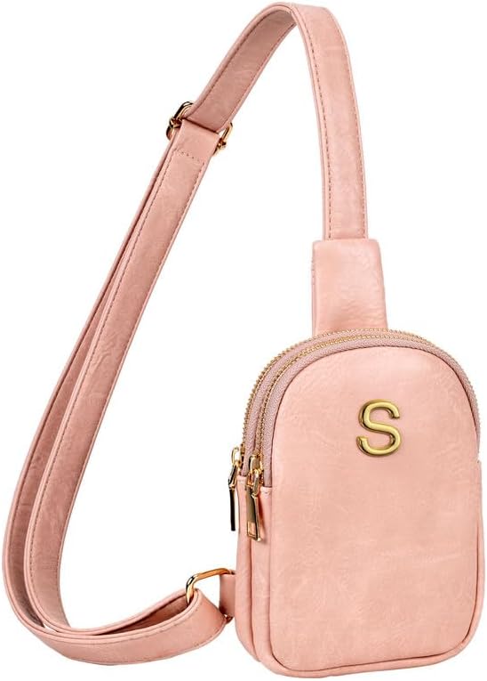 Birthday Gifts for Daughter Granddaughter, Personalized Crossbody Bags with Initial Letters, Teen