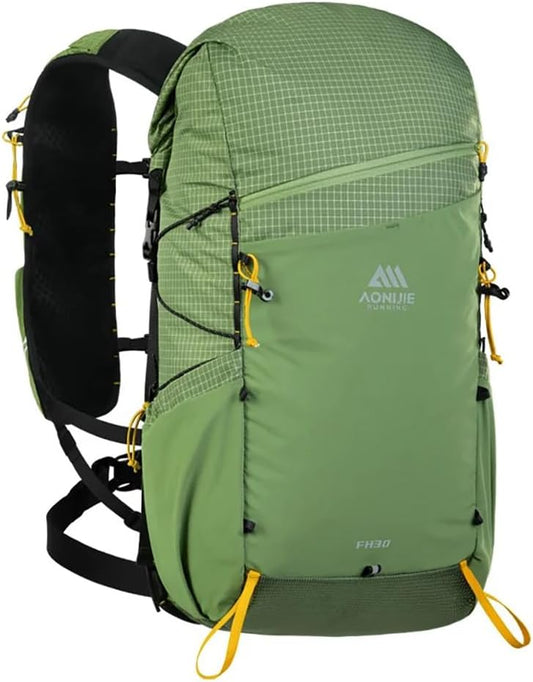 AONIJIE 30L Lightweight Hiking Backpack Waterproof Hiking Bag For Men Women Trail Running Camping Backpack Daypack (Military Green)
