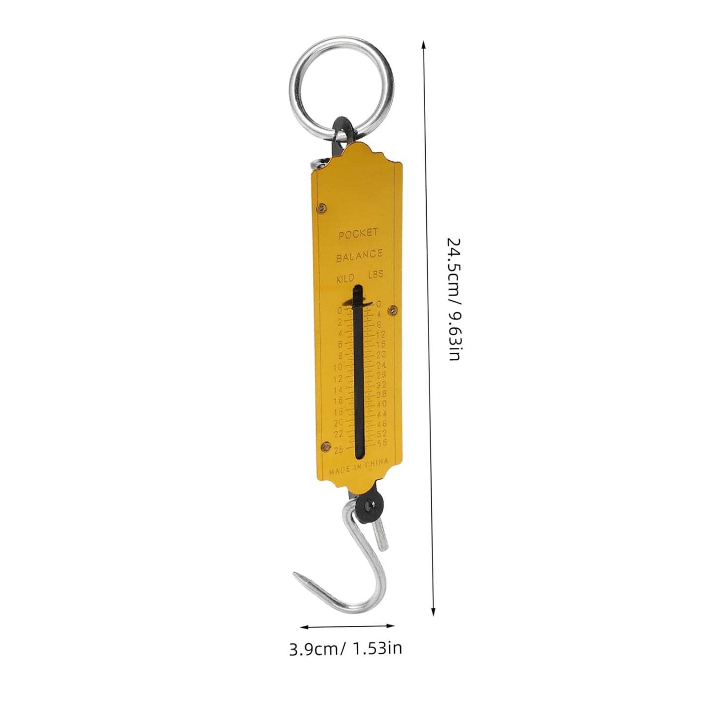 KICHOUSE Compact Handheld Spring Scale for Weighing Fish and Vegetables High Precision Portable Weigher for Travel and Grocery Use Easy to Carry up