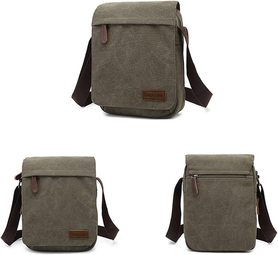 Sechunk Vintage Canvas Messenger Cross body bag Shoulder bag