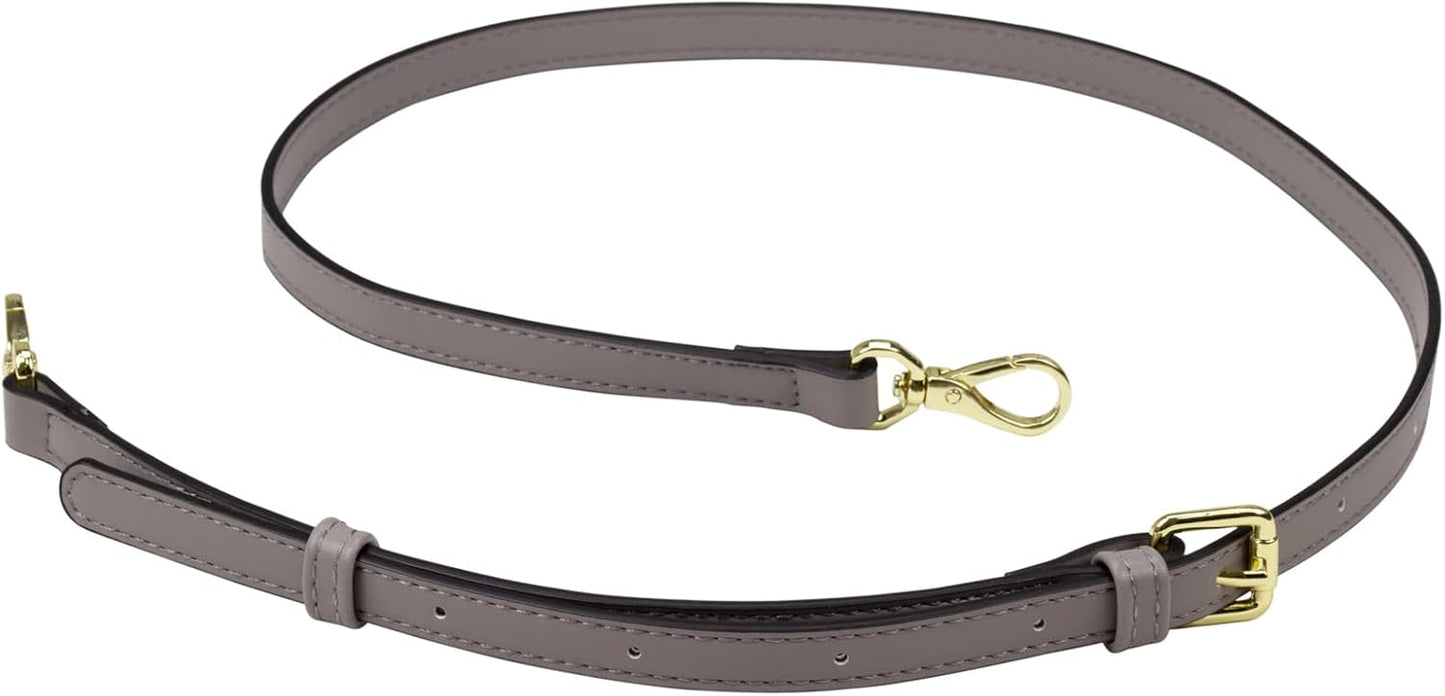 Allzedream Leather Purse Strap Replacement Crossbody Handbag Long Adjustable (Grey)