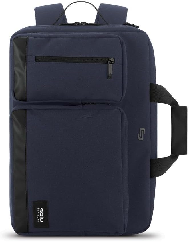 Solo New York Hybrid Briefcase Backpack - Laptop Carrying Bag, Fits 15.6" Computer, Brief for Travel & Work - Duane