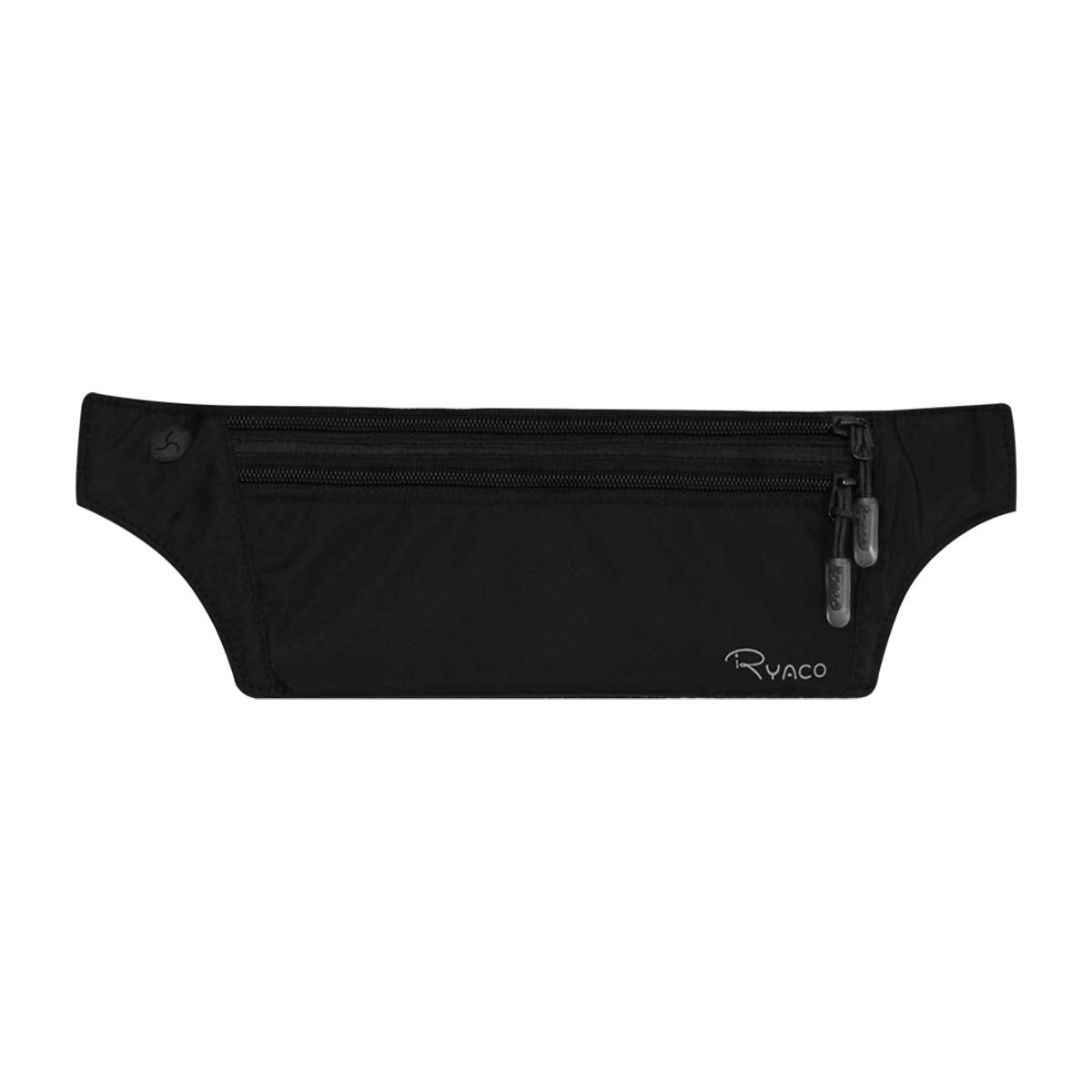 Ryaco Money Belt for Travel, Slim Passport Holder with RFID Blocking Hidden Wallet Travel Pouch