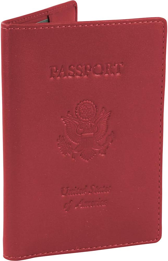 Royce Leather Passport Holder and Travel Document Organizer