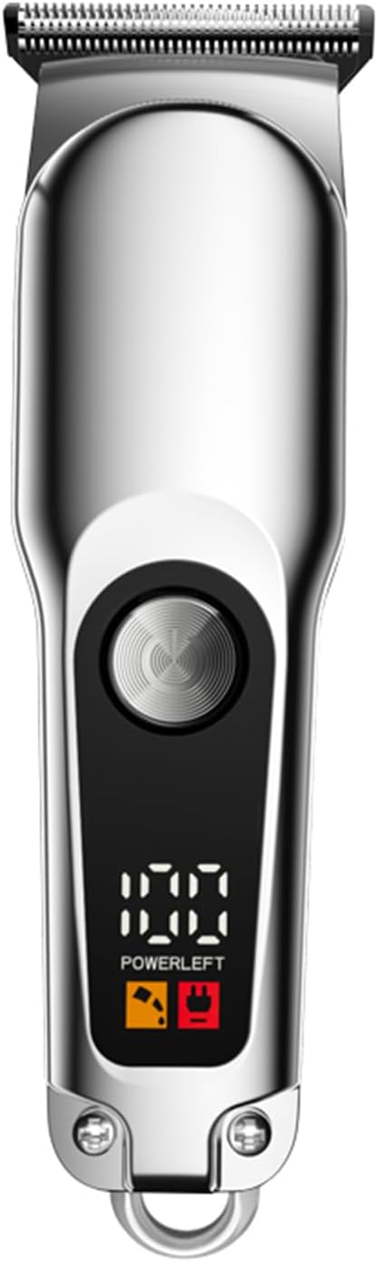 Head Shavers for Bald Men Ball Trimmer Pubic Hair Groomer Cordless Rechargeable Shaver Clipper Razor with LED Lighting Razor Portable Body Grooming Travel for Him Dad（Silver）