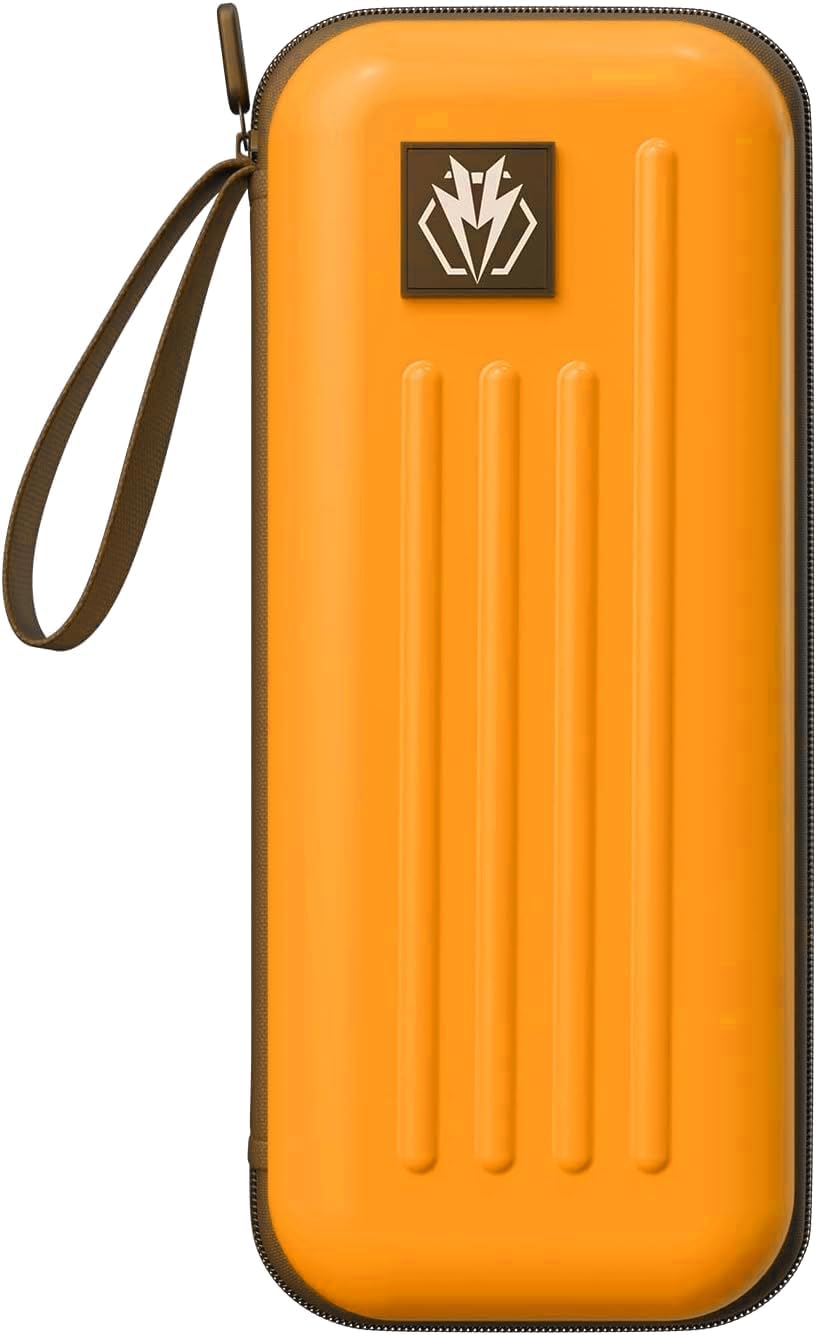 Dart Case,Darts Carrying Case Holds 3 Darts and Extra Accessories,Built-In Storage Tubes and Pockets for Flights, Tips, Shafts ect. (orange)