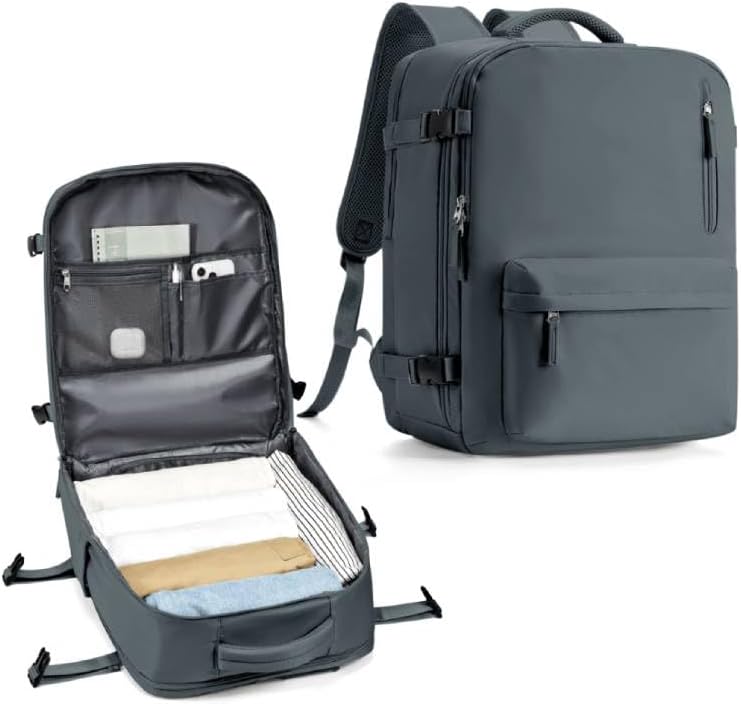 WONHOX Large Travel Backpack Carry on Flight Approved Laptop Work Business Backpack for Women Men