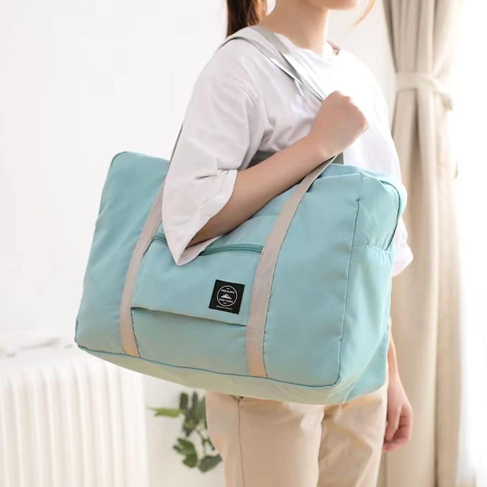 2 Pack Foldable Travel Bag Waterproof Travel Duffel Bag,Women Ladies Man Canvas Weekender Bag