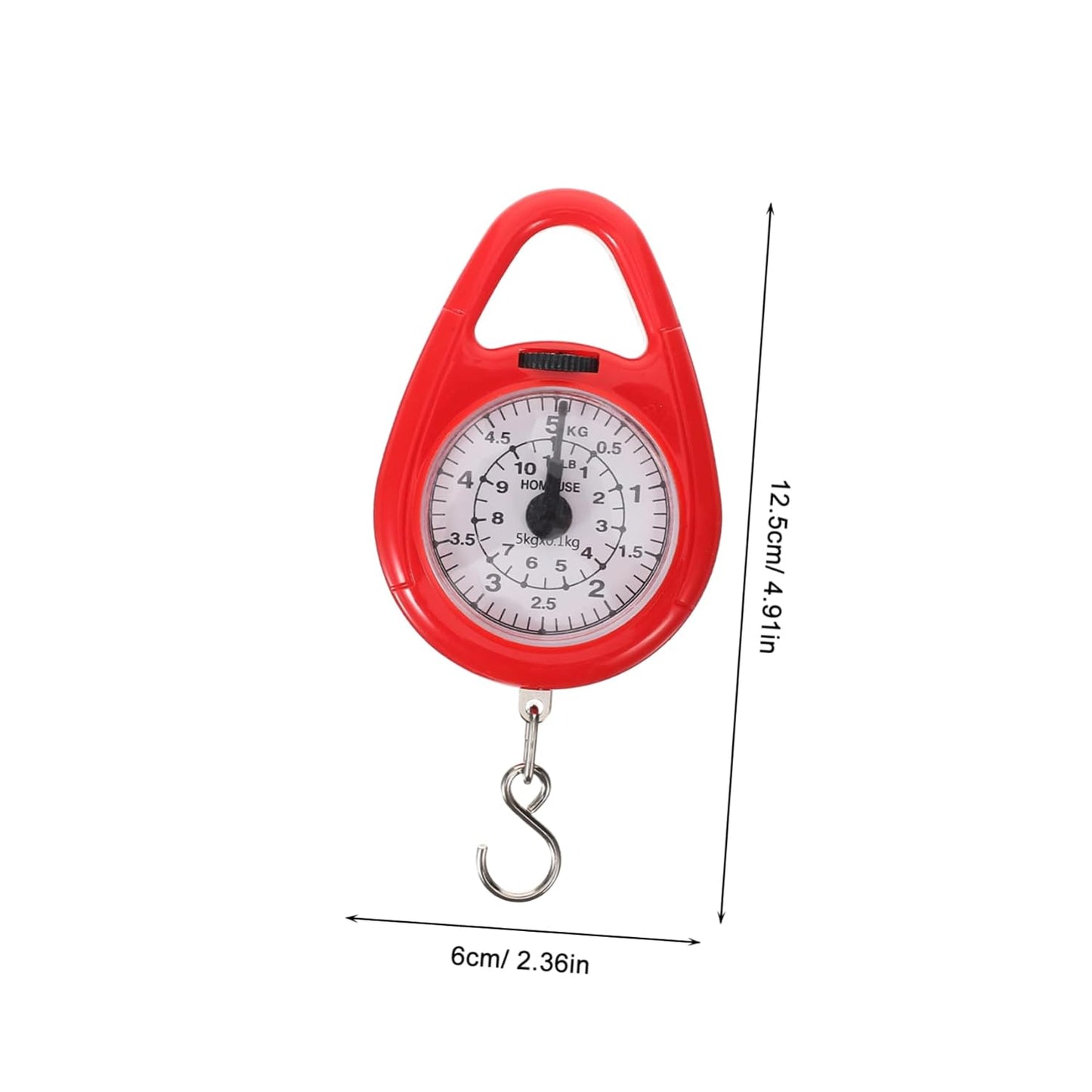 Portable Mini Spring Scale Handheld Luggage Weight Scale Hook for Easy Measurement