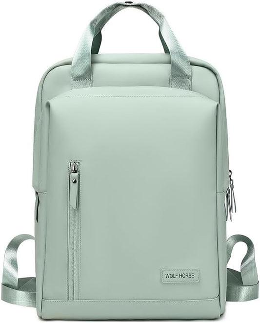 Lightweight Waterproof Travel Backpack for Women – 0.6KG, 15-Inch Laptop Compartment, Anti-Theft Design, Durable & Stylish (Pink/Green/Black)