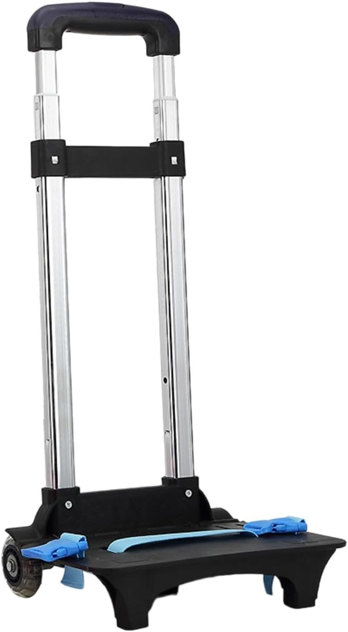 Generic Compact Rolling Luggage Cart for Easy Travel, 2 Wheel Dark Blue, 40cm/65cm/90cm