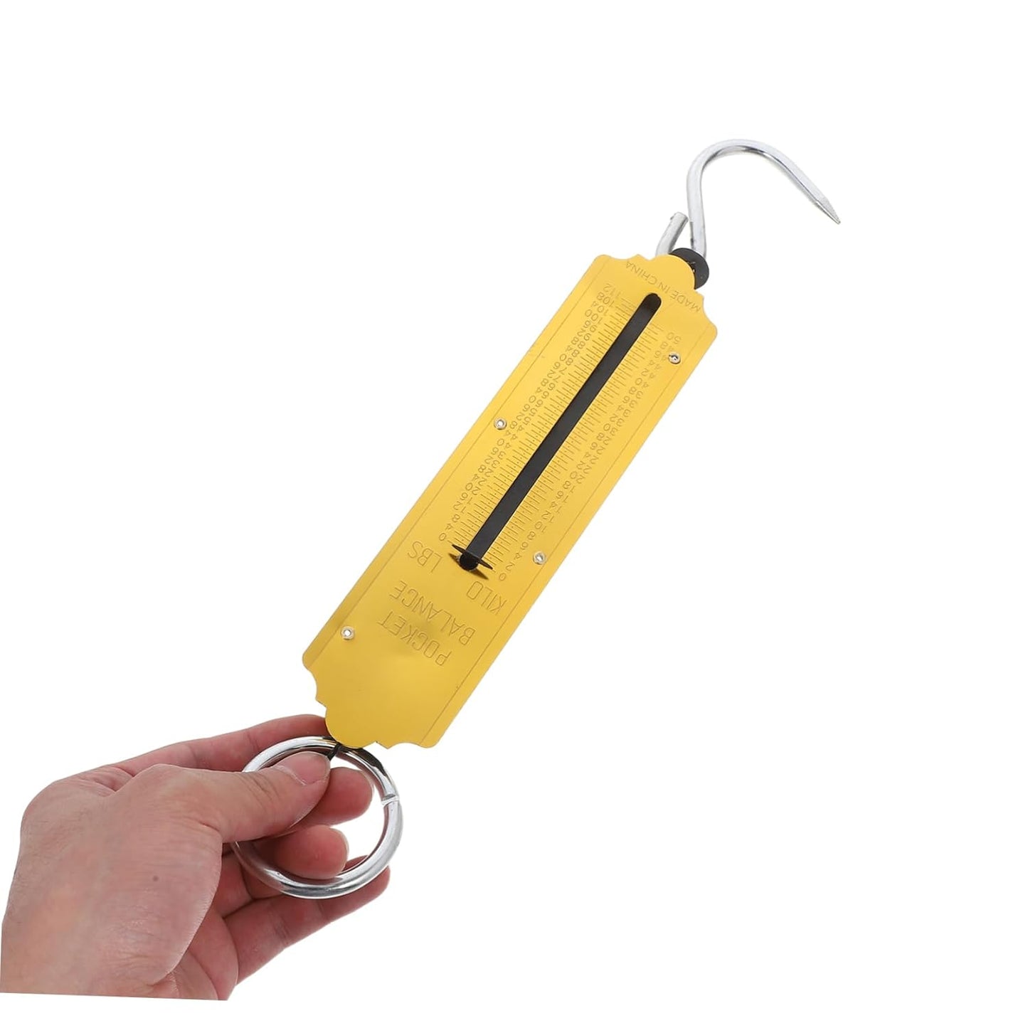Mikinona 2pcs Mechanical Hanging Scale with Spring Balance 50kg/110lb Multi-Purpose Hand Scale for Farming Travel and Kitchen Use Sleek Appearance