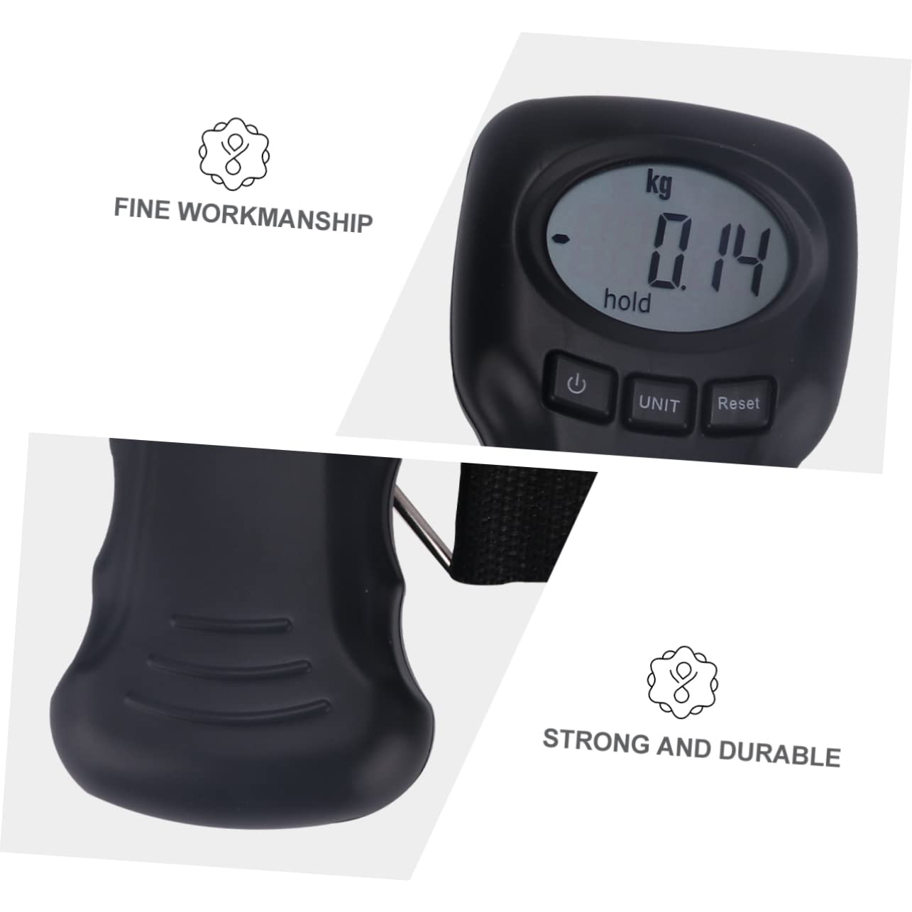 NOLITOY Portable Luggage Scale Digital Handheld LCD Display Weighing for Grams