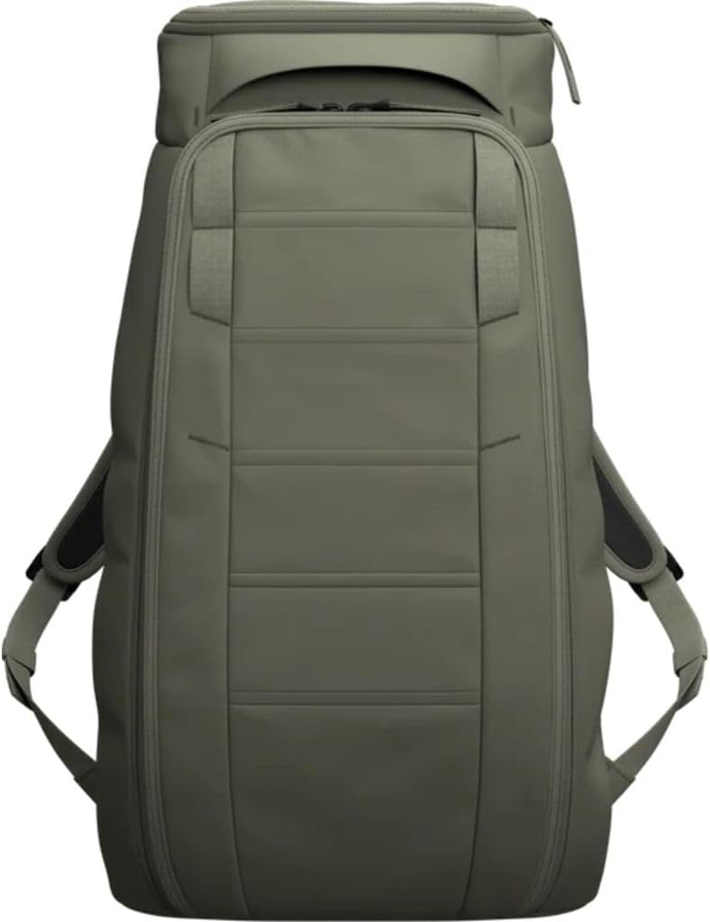 Db Journey The Hugger Backpack - Durable Travel Backpack with Laptop Compartment & Pockets for Work, Luggage Backpack with Roller Bag Hook Up System, 25L - Moss Green