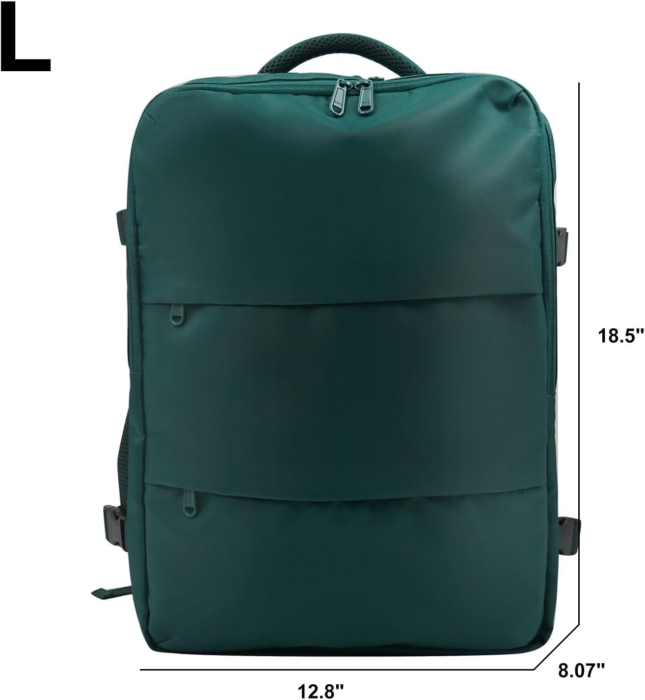 Travel Backpack for Women & Men, Waterproof Carry On Backpack Airline Approved Laptop Backpack Fits 15.6 Inch Laptop, Business Computer Bookbag for Work, College, Travel (Peacockblue, Large)
