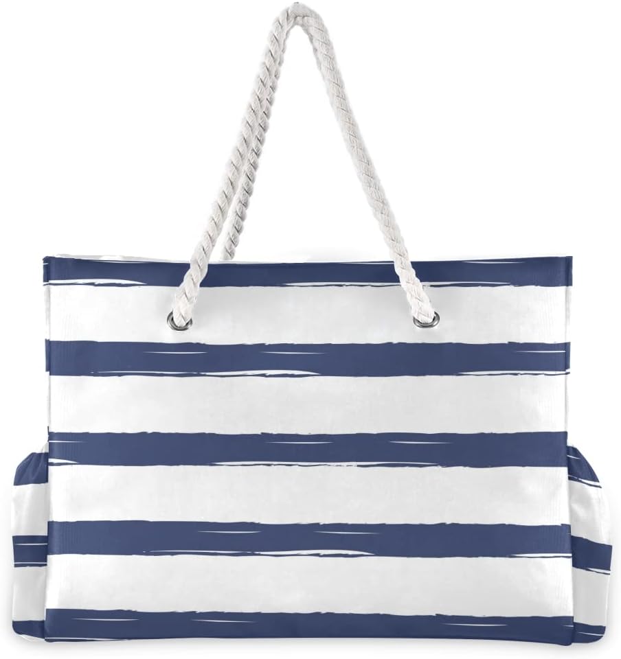 senya Large Beach Shoulder Bags Canvas Tote Water Resistant for Gym Travel Daily