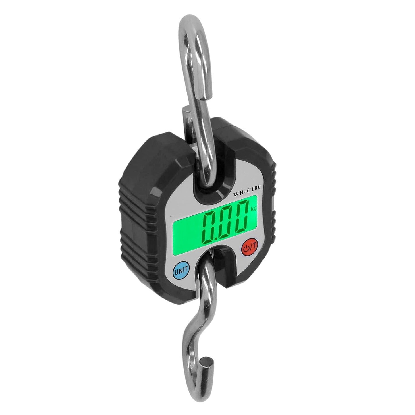 Hanging Scale LCD Digital Display 150KG Range Weighing Tool for Warehouse Luggage (Black)