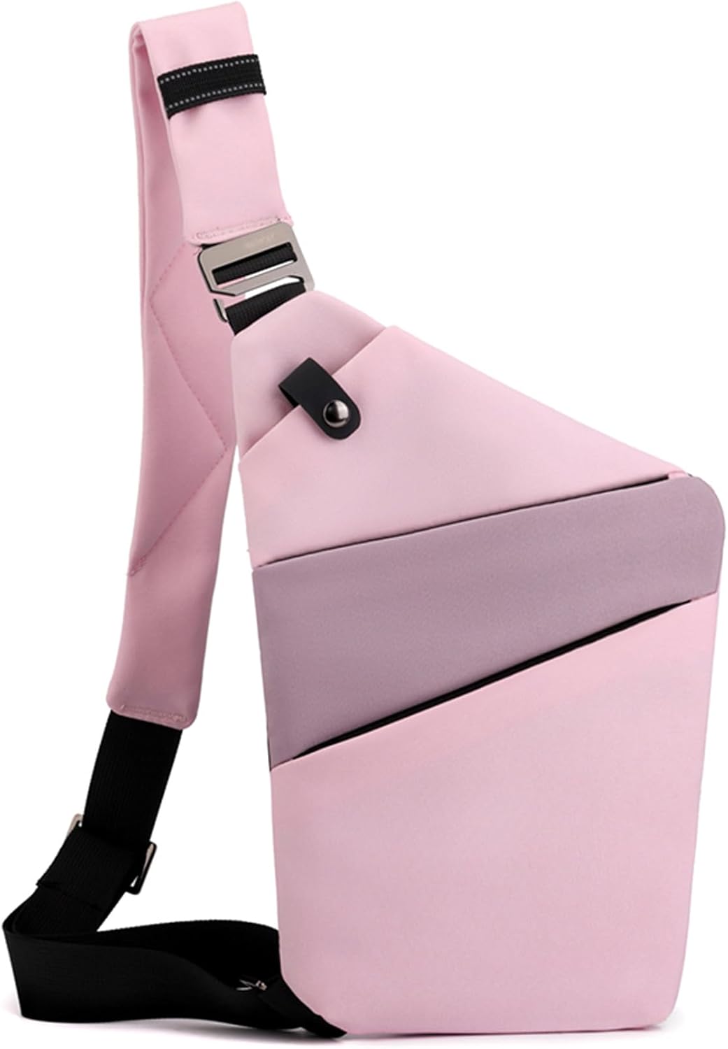 Anti Theft Crossbody Bags for Women, 2025 New Anti-Theft Travel Bag, Shoulder Bag Anti-theft Design for Travel, Sport (Pink Purple - Left Shoulder)