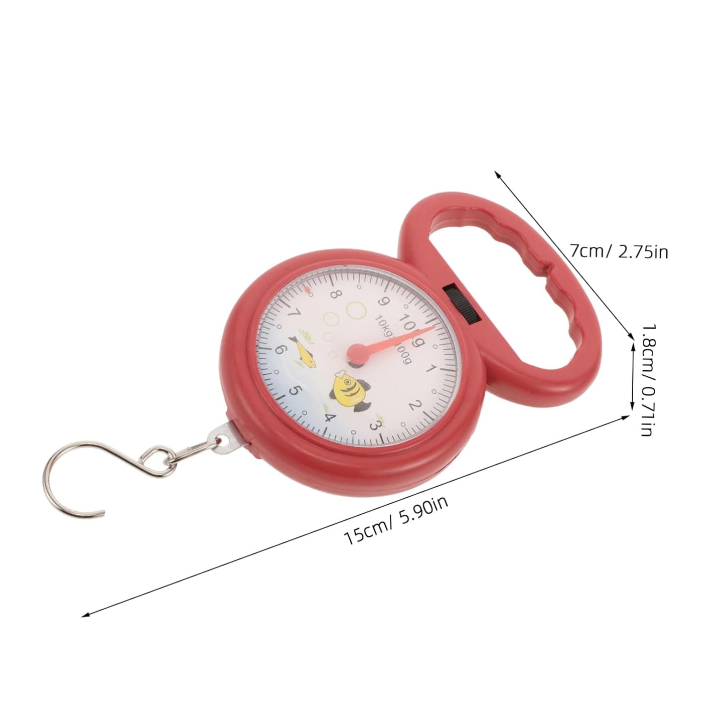 CHILDWEET Portable Suitcase Scale for Farmers Market Pocket Scale for Travel Random Color
