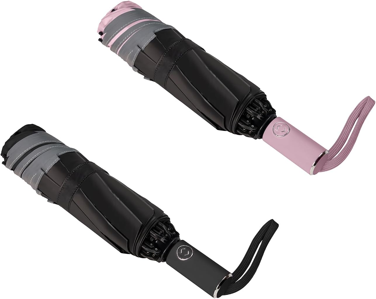 BAODINI Inverted UV Umbrella for Rain and Sun Medium Size UPF 50+ Rverse Compact Umbrella Auto Open Close