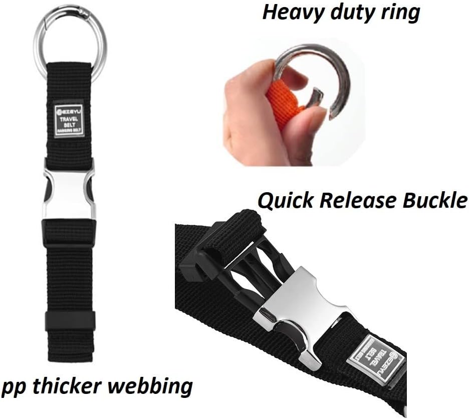 3PCS Heavy Duty Add a Bag Luggage Straps Jacket Gripper 3PCS Luggage Tag Suitcase TravelTags with