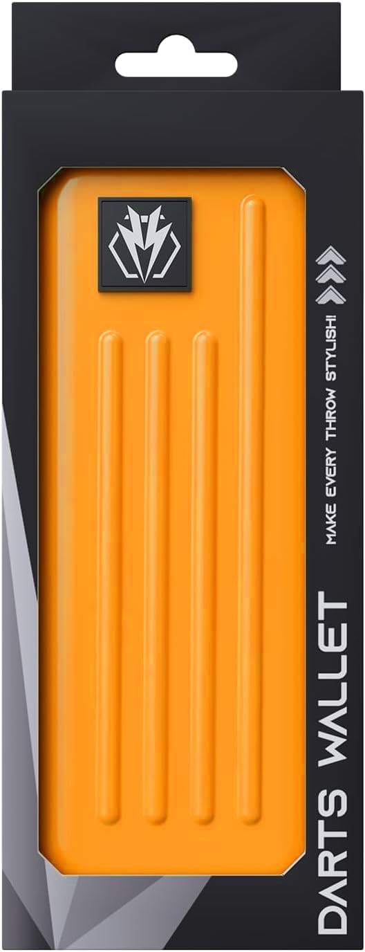 Dart Case,Darts Carrying Case Holds 3 Darts and Extra Accessories,Built-In Storage Tubes and Pockets for Flights, Tips, Shafts ect. (orange)