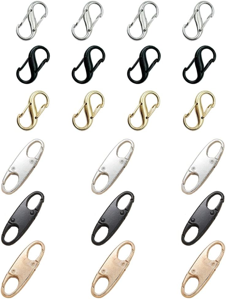 21PCS Anti-Theft Lock Combo Set – Secure Luggage Locks for Travel, Backpacks, Suitcases, Purses, Boots & Clothing | Combination Keyless | Black, Silver, Gold