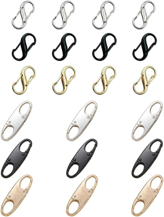 21PCS Anti-Theft Lock Combo Set – Secure Luggage Locks for Travel, Backpacks, Suitcases, Purses, Boots & Clothing | Combination Keyless | Black, Silver, Gold