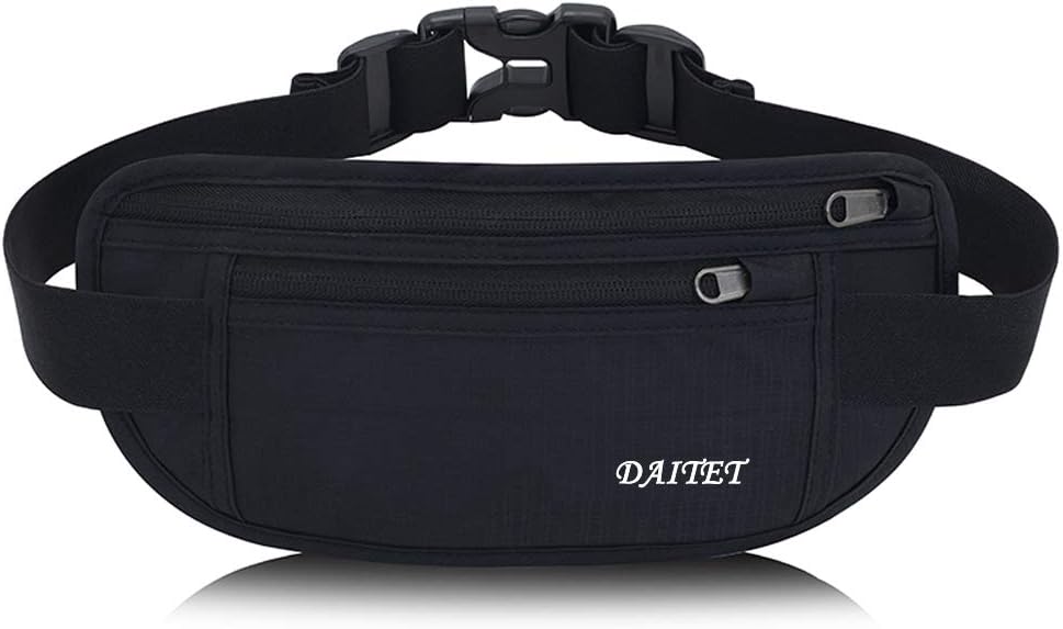 DAITET Crossbody Fanny Pack for Men&Women,Large Waist Bag & Hip Bum Bag with Adjustable Strap for Outdoors Workout Traveling Casual Running Hiking Cycling