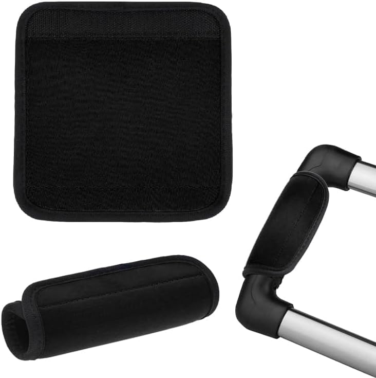 Luggage Handle Wraps, 2pcs Soft Grip Handle Cover Luggage, Suitcase Tags Identifiers for Travel Accessories for Push-button Handle Trolley Handle and Travel Suitcase Trolley Case